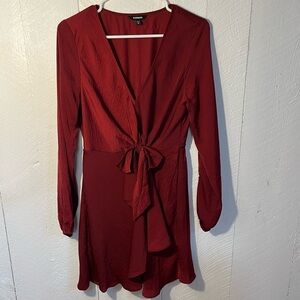 Express faux wrap dress